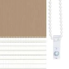 Tenda a rullo zebrata marrone 35,9 cm in tessuto poliestere