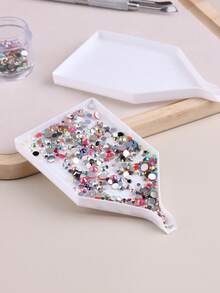 Plastic Diamond Nail Art Trays, Bead Sorting Trays,Rhinestone Tray Organizer,Diamond Painting Accessories And Tools For DIY Crafts Rhinestone Sorting Tray - White - View 5