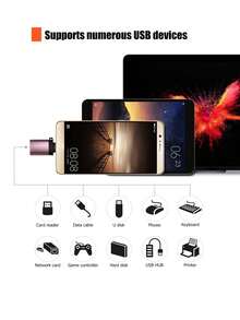 Adaptador USB a Tipo-C 3.0, Adaptador OTG de alta velocidad, Teléfono Tipo-C a Unidad flash USB - Ver 6