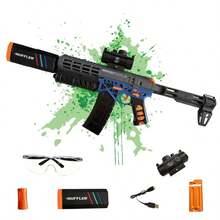 Electric Gel Bullet Gun With High-Speed Continuous Shooting, Manual/Automatic Continuous Shooting Dual Mode And Linkage Effect, Suitable For Team Shooting Games, Halloween And Christmas Gifts - 彩色 - 查看 6