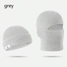 Warm Knitted Earflap Beanie Hat, Versatile For Men Outdoor Cycling, Thick Windproof Breathable Ski Mask, 2-In-1 Design, Autumn/Winter - Multicolor - View 8