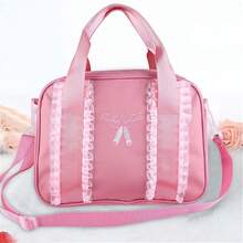 Bolso de Hombro de Ballet, Mochila, Bolso de Hombro Rosa, Bolso de Baile de Ballet para Niñas, Bolso de Mano para Niños, Bolso Deportivo con Cremallera de unHombro - Rosa - Ver 9