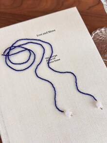 1pc Versatile Lily Of The Valley, Olive Green Crystal Wrap Around Double Layer Necklace - Necklace - View 8