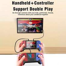 Portable Retro Video Handheld Games Console 3.5-Inch Joystick Console Built-In 500 Game Controller Gaming Stick Rechargeable Connected Tv 1020mAh - Multicolor - View 5