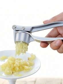 1 Prensa de ajo de acero inoxidable, prensa de ajo manual, prensa de jengibre, utensilios de cocina, herramienta de prensa de ajo profesional resistente a la oxidación, fácil de apretar, fácil de limpiar, herramientas para verduras y frutas, suministros de cocina, artículos esenciales para el hogar, herramientas de cocina creativas, adecuadas para hoteles, restaurantes, utensilios de cocina y herramientas para especias, accesorios de cocina