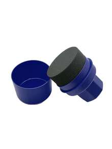 1pc Premium Car Tire Waxing Sponge With Cover, Curved Car Waxing Applicator Pad, Easy To Wax, Tire Cleaning Tool, Detail Brush, Multi-Purpose Tire Cleaning Sponge, Soft, Durable, Gentle, Easy To Apply, Makes Tires Look Brand New, Ideal For Car Enthusiasts And Auto Detailers, Suitable For Cars, Trucks