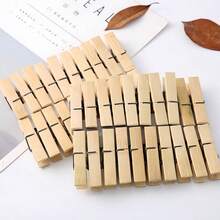 200 pinzas de bambú, pinzas de ropa, pinzas para pantalones, pinzas para invernadero a prueba de viento, pinzas pequeñas para secar, pinzas portátiles para tender ropa en el hogar y de viaje, pinzas para tender ropa de camping