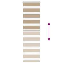 Tenda a rullo zebrata marrone 35,9 cm in tessuto poliestere