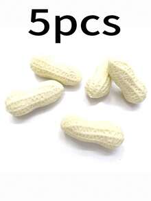 5pcs Realistic Peanut Shaped Erasers, Creative Funny Stationery, Cute Student Prizes, Quirky Personalized Erasers, Low Dust, No Trace