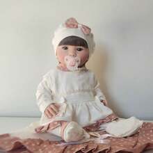 Bebê Reborn Luna Silicone Menina Pode Dar Banho