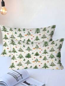 2/3pcs Christmas Tree Bed Comforter Set, Stars, Gift Box Duvet Cover Bed Sheets Set -Bedding Set, With 1 Duvet Cover And 1-2 Pillowcases, King-Size Bedspread, Soft Skin-Friendly Polyester, Machine Washable, Dry Clean,Suitable For Room/Bedroom/Home Decoration.