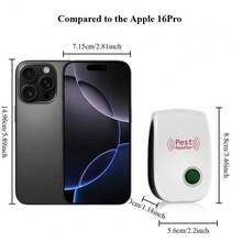 1 pezzo Repellente per parassiti a ultrasuoni - Dì addio a topi e insetti! Nuovo repellente per parassiti a doppia frequenza a ultrasuoni ed elettromagnetico di ultima generazione, adatto per case con bambini e famiglie. Un solo dispositivo risolve il problema di topi, zanzare, cimici dei letti, pulci e altro ancora. Rimozione fisica dei parassiti, silenzioso e adatto per case, hotel, magazzini, uffici e altro. Facile installazione, fornisce uno spazio interno pulito e senza preoccupazioni. Regalo di Natale/Ognissanti. - Spina tipo C UE (220-240 V) - Visualizzare 2