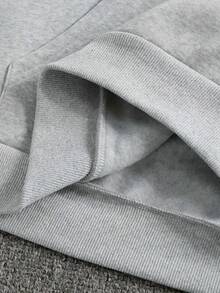 Sudadera capucha cuello redondo hombre estampado Anti Social Club Sad Boyz,bolsillo canguro,manga larga,suelta casual.Ideal regalo(frente y espalda).Modelo ligero primavera-otoño,elig - Gris Oscuro - Ver 4