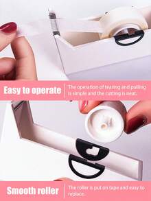 6pcs Eye Shadow Tapes, Eye Shadow & Eyeliner Auxiliary Tools, Eye Makeup Setting Gel, Eye Makeup Protective Tapes, Professional Eyelash Tapes, Adhesive Cloth Eyelash Tapes, Breathable Micro-Hole Cloth Eyelash Extension Tapes, Eyelash Lifting Tapes, Breathable Low-Irritation Eyelash Isolation Membrane. Tape Cutter, 5pcs/1 Set. Affordable Price, Suitable As Christmas Gifts, Cosmetics, Makeup Tools, Inexpensive Good Items, Gifts, Women's Gifts, Christmas Gifts. - Multicolor - View 4