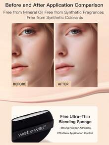 ‌Wet N Wild Photo Focus Cushion Foundation & Perfecting Finish Moisture-Boosting Liquid Foundation – All-Day Wear - Natural Color - View 6