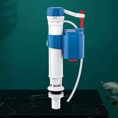 1 Set Adjustable Ballcock And Flush Valve Kit, Fits Toilet Tank, Universal Type, Suitable For Old Toilet, Plastic Structure, Easy To Install, Bathroom Plumbing Replacement Parts