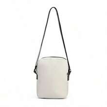 Guess Borsa a tracolla classica e vintage, leggera e portatile, pratica e versatile con cinturino regolabile, in pelle sintetica, borsa a spalla, stile unisex/coppia, colore grigio carbone