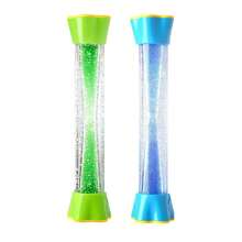 3件套感官解压玩具套装 - 包括液体运动泡泡器、重力旋转器、泡泡滴管 - 促进平静和独立游戏 - 防漏密封