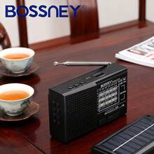 BOSSNEY BS-R8017BTS portátil 8 bandas 5V 0.6w solar radio multiuso fm - Negro - Ver 3