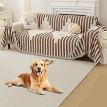 Tethram Funda de Sofá Reversible de Chenilla,180 * 150cm Ultra Suave Funda de Sofá Chenille de Doble Cara,Washable Anti-Slip Multifuncional Sofa,Adecuado para Mascotas en casa,Todas Las Estaciones - 1 - Ver 2
