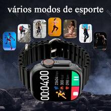 2025 New Smartwatch T800 Ultra 2 Series 8 Ultra Smart Watch IP67 Bluetooth Call - 黑色 - 查看 9
