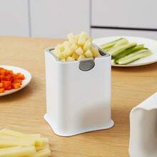 49-Slot Potato Cutter Tool, Stainless Steel Potato Slicer, French Fry Cutter, Multi-Function Vegetable Slicer, Wear-Resistant Design, Suitable For Home, Hotel And Commercial Kitchen Vegetable Slicing And Dicing - Multicolor - View 3