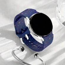 Color Speckles Bands Compatible With Samsung Galaxy Watch 7 Band 40mm 44mm, 20mm No Gap Soft Silicone Strap Replacement For Galaxy Watch 6 5 4/Classic 6 4/FE 40 Mm/Watch 5 Pro 45mm Women Men