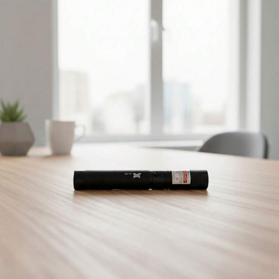 Español: Lápiz láser verde de alta potencia recargable, alcance largo, inspección/exterior, ideal para aficionados a la astronomía - Negro - Ver 1