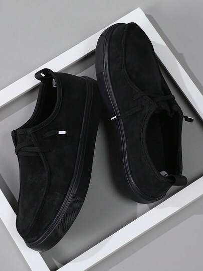 Men's Casual Comfortable Fashion Sneakers - Breathable, Stylish High Street Slip-On Shoes With Elastic Band, Breathable Dense Mesh, Suitable For All Seasons, Round Toe, Fabric Upper, EVA Sole, Fashionable And Versatile Men's Sports Shoes, Student Shoes, Outdoor Hiking Street Wear For All Seasons, Lightweight And Durable