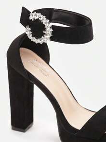 Elegant Women's Platform Heels - Summer/Beach, Evening/Party - Black - View 5