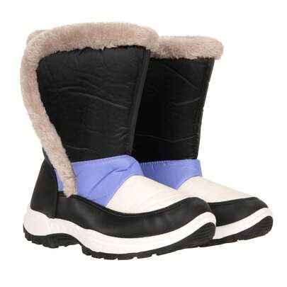 Mountain Warehouse Childrens/Kids Caribou Adaptive Snow Boots (Light Purple) - 60% Synthetic/20% TPR/20% Sherpa Fleece - (MW1956)
