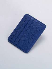 超薄PU信用卡钱包，带前置口袋，简约紧凑型口袋钱包，男女通用，迷你钱包，女士零钱包 - 彩色 - 查看 4