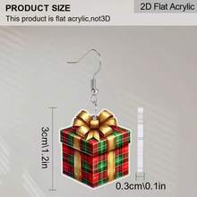 925 Silver 2D Tablet, 1 Pair Of Cartoon Santa Claus And Stocking Pendant Earrings - Red And White Earrings, Suitable For Women's Christmas Clothing, Christmas Gifts, Women's Autumn And Winter Jewelry, Fashionable Pendant Earrings - Autumn Design, Stainless Steel Hooks, Perfect For Thanksgiving, Holiday Shoppers, Daily Wear, Music Festivals