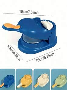 1pc 2-In-1 Dumpling Skin Maker, Dumpling, Manual Dumpling Maker, Suitable Kitchen, Holiday Parties, Dumpling Skin & Dumpling, Dough Press, Kitchen Gadget - 藍色 - 查看 6