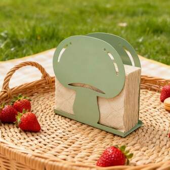 1pc Vegetable And Fruit Series Napkin Holder High-Class Restaurant Hotel Storage Metal Paper Towel Holder Modern Simple Color