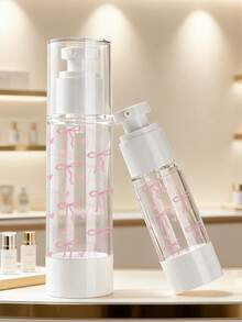 30/50/100ml Butterfly Pattern Transparent Plastic Refillable Travel Bottles, Suitable For Lotions, Creams, Shampoos, Toners Etc., Made Of Durable Quality Plastic, Reliable For Travel Or Home Use - Multicolor - View 2