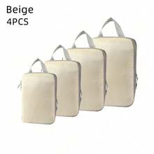 4pcs Large Capacity Travel Organizer Bags, Waterproof Portable Packing Cubes For Clothes, Pants, Shoes, Socks, Suitcase Storage Organizer,Boho Vibes - Multicolor - View 6