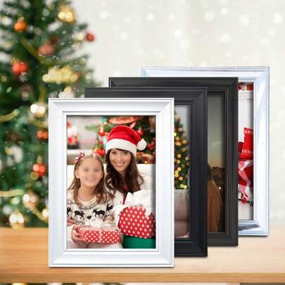 [Gift Choice] Classic Photo Frame (Picture For Reference Only, Random Photo Paper Delivery) Multiple Sizes Available, Suitable For Christmas, Graduation, Wedding And Other Holiday Gifts Or Event Gifts, Commemorative Photo Frame, Can Be Used As A Desktop Decoration