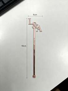 1pc Personalized Acrylic Drink Stirrer, Laser Cut Cocktail Stick, Drink Label, Glass Decor, Easy To Clean, Anti-Mold, Decorative Piece Suitable For Birthday, Valentine's Day, Mother's Day, Father's Day, Graduation, Wedding, Housewarming, Home, Kitchen, Dining Room, Living Room, Office, Tea Room, Back To School, Multi-Functional, Ornamental, High-Quality - Multicolor - View 8