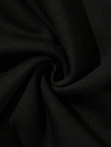 男士休闲老款男士条纹阔腿裤 - 黑色 - 查看 8