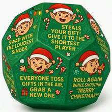 20 - Sided Chaos Ball Dice, Stealing Mechanism, Adult Funny Game For Holiday Party & Gatherings, Social Gathering Games, Group Activities, Unique Dice Design, Highquality Material, Tabletop Gaming,Hilarious Christmas Gift Exchange Party GameDice,Christmas Party Props, Christmas Games, Christmas Gifts