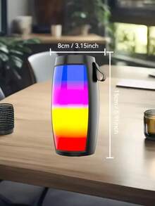 Bluetooth Speaker With HD Sound, Portable Wireless,  Up To 10H Playtime, TWS Pairing, BT5.0, For Home/Party/Outdoor/Beach, Stocking Stuffers, White Elephant Gifts For Adults (Black) - Một cỡ - Xem 2