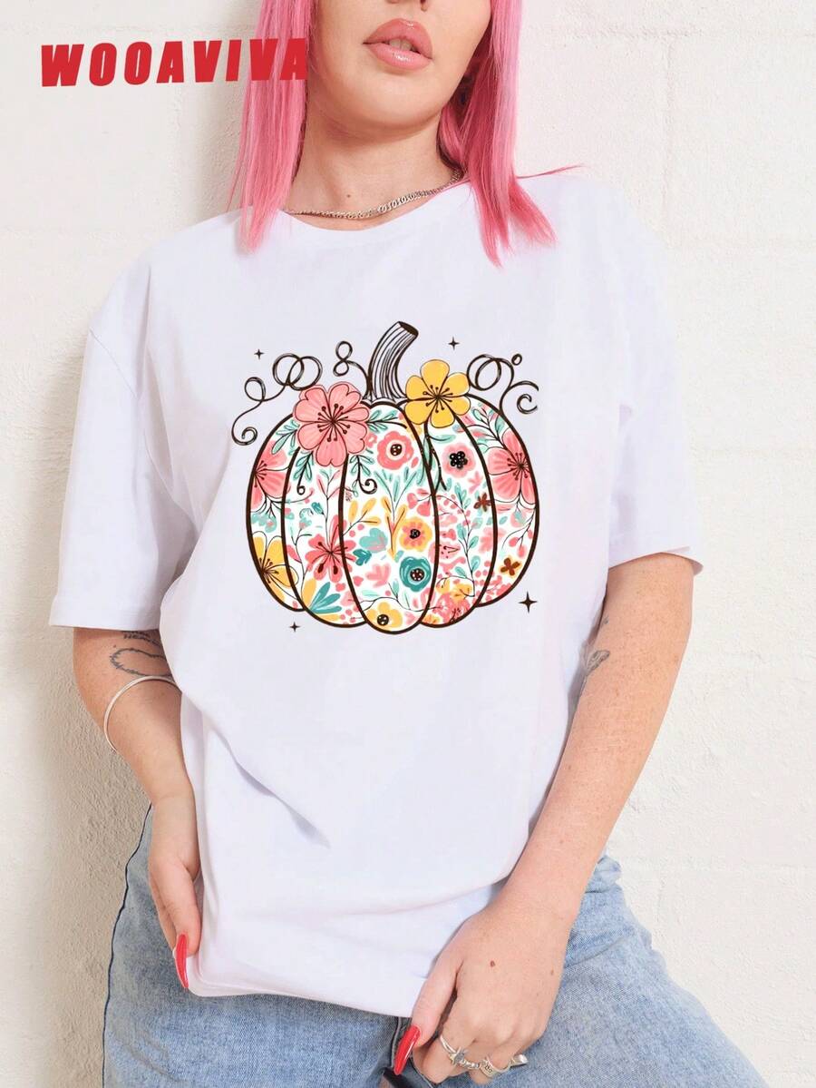 Women T-Shirts - 白色 - 查看 1