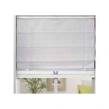 Thermal Room Darkening Fabric Roman Shades Color: White Size: 31.5" W X 60" H Cordless Lift Window Blinds - 房間變暗純白色315Wx60H - 查看 2