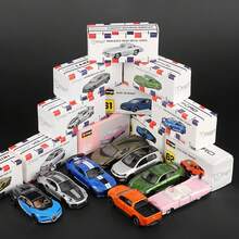 Burago Official Authorized Genuine 1/64 Scale Alloy Car Model, Mercedes-Benz, Ford, Cadillac, Porsche, Chevrolet, Realistic Die-Cast Metal Car Model, Decorative Mini Vehicle Collectible - Bugatti Chiron-blue - View 6