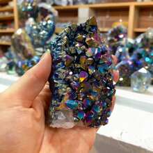 Electroplated Chalcopyrite Crystals For Energy Healing, Spiritual Growth, Home Altars, Unique Rainbow Decor - 顏色 - 查看 9