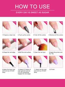 6pcs Gel Nail Polish Set, Long-Lasting Low Allergy, UV/LED Soak-Off, Neutral Shiny Red Tones, Alcohol-Free Nail Gel Kit, Suitable For DIY Manicure And Salon Use - 01 - View 8