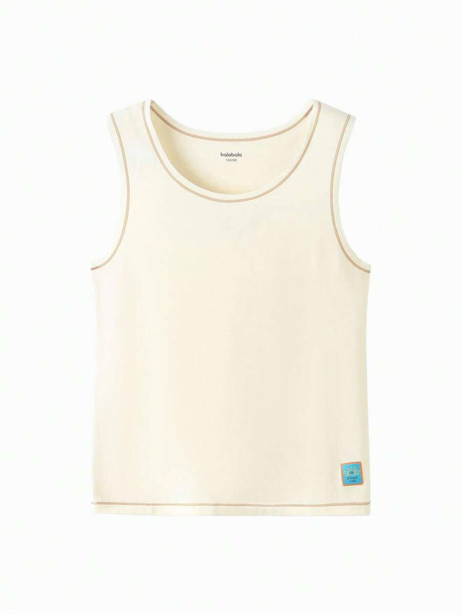 Balabala BalaOne Tween-Mädchen Soft Brushed Innenweste 2025 Herbst/Winter, Easy Fit - Milchig weiß - Übersicht 1