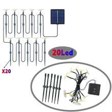 Dây đèn LED năng lượng mặt trời hình hoa cúc 40/20/10 bóng, đèn sân vườn, đèn ngoài trời năng lượng mặt trời, hình hoa cúc, chống thấm nước, thích hợp cho sân vườn, đám cưới, bãi cỏ và các dịp trang trí lễ hội khác (Dễ dàng lắp đặt) - Nhiều màu - Xem 13