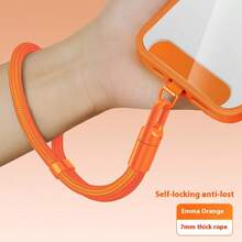 1条短款可调节腕带挂绳，防丢防摔手机腕带，耐用钥匙扣，适合作为生日礼物送给母亲、家人、朋友，也可作手机挂饰或腕带。 - 查看 9